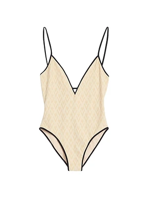 Toute La V Jacquard Swimsuit