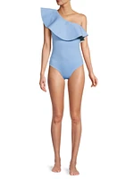 Tucan Reversible One-Shoulder Swimsuit