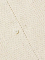 Check Woven Cotton Short-Sleeve Button-Front Shirt