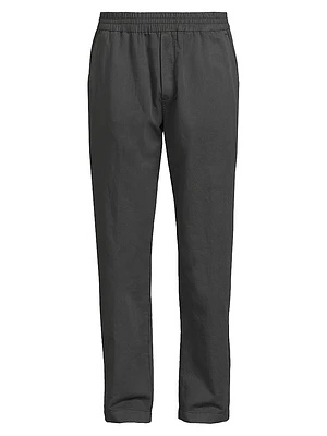 Cotton And Linen Drawstring Trousers