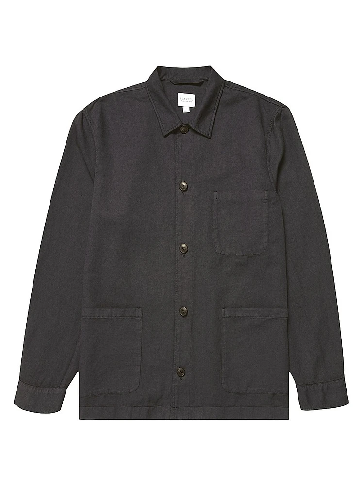 Twin Pocket Cotton & Linen Jacket