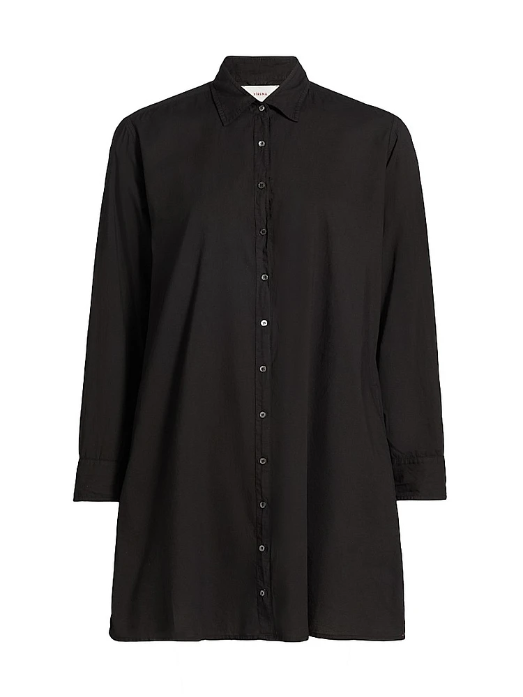 Bobby Cotton Button-Front Minidress
