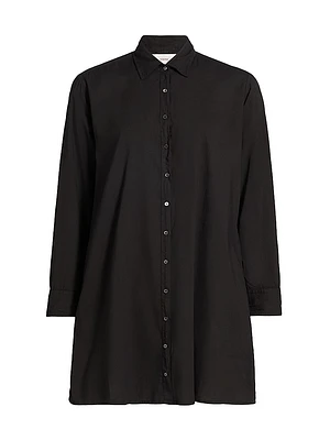 Bobby Cotton Button-Front Minidress