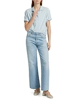Channing Cotton Chambray Button-Front Shirt