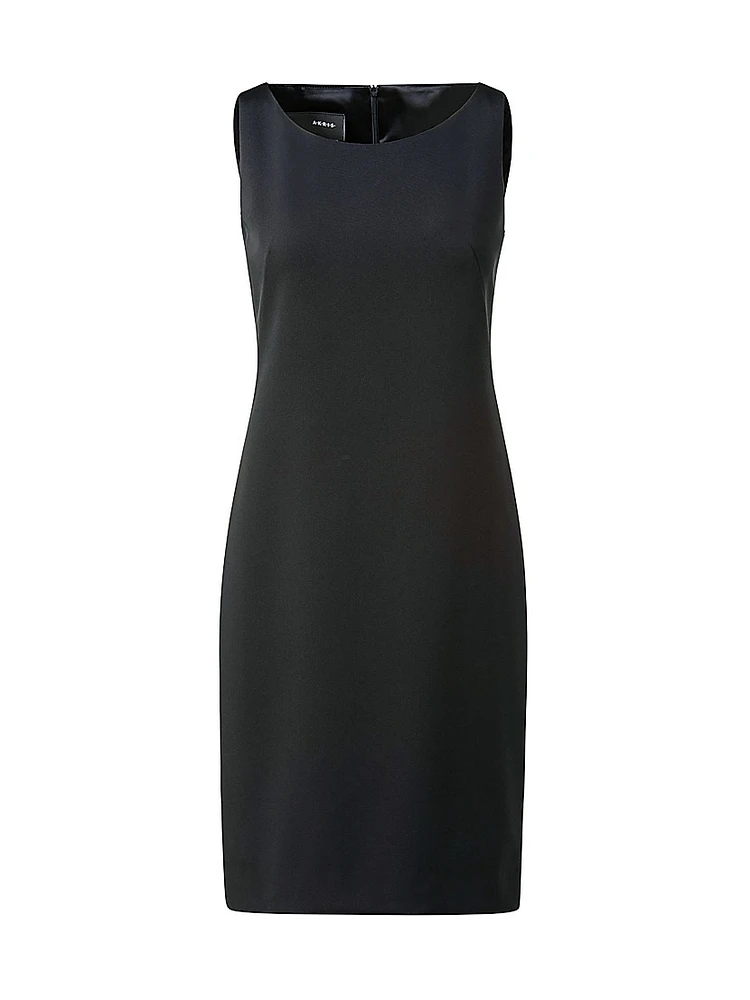 Silk-Stretch Sheath Minidress