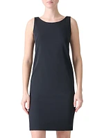 Silk-Stretch Sheath Minidress