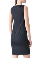 Silk-Stretch Sheath Minidress