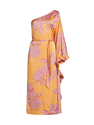 Moran One-Sleeve Midi Dress