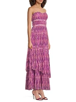 Renza Strapless Tulle Gown