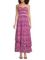 Renza Strapless Tulle Gown