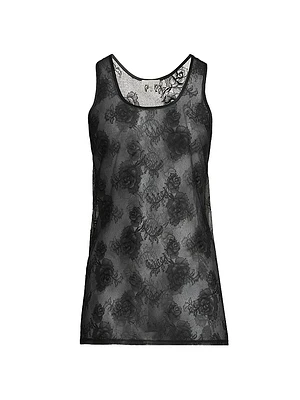 Bouquet Floral Lace Tank Top