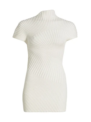 Luka Rib-Knit Cotton Minidress