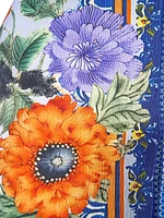 Luscious Lisbon Linen-Silk Floral Maxi Dress