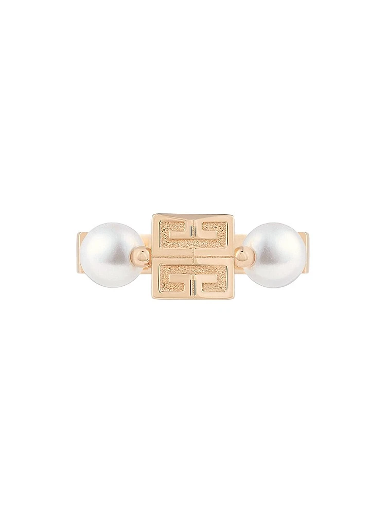 4G Ring Metal with Pearls