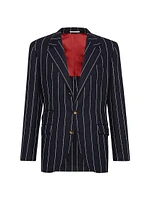 Stripe Canvas Deconstructed Cavallo Blazer