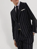 Stripe Canvas Deconstructed Cavallo Blazer