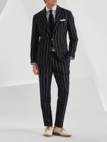 Stripe Canvas Deconstructed Cavallo Blazer