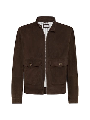 Suede Outerwear Jacket