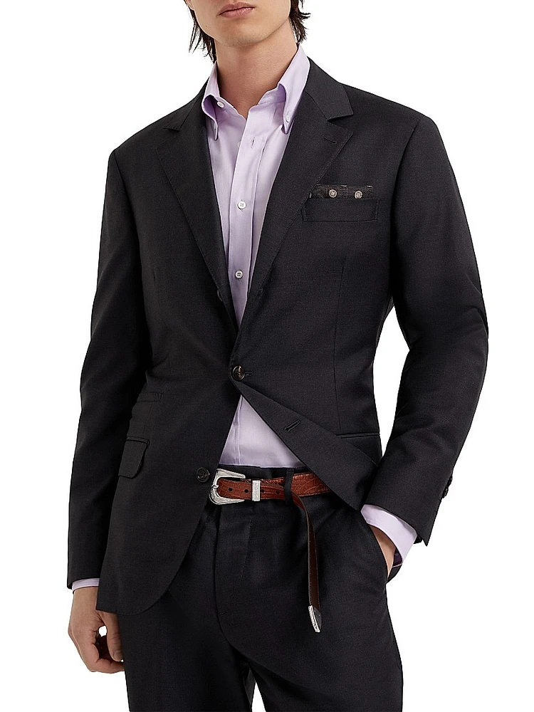 Super 150s Virgin Wool Four Season Batavia Twill Blazer