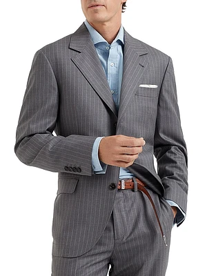 Virgin Wool Chalk Stripe Batavia Blazer