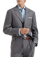 Virgin Wool Chalk Stripe Batavia Blazer