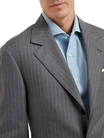 Virgin Wool Chalk Stripe Batavia Blazer