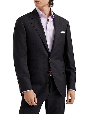Virgin Wool Houndstooth Jacket