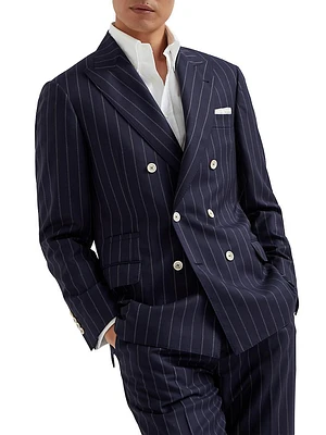 One and a Half Breasted Blazer Super 150s Virgin Wool