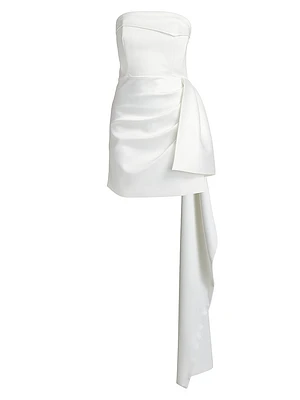 Calliope Draped Strapless Minidress