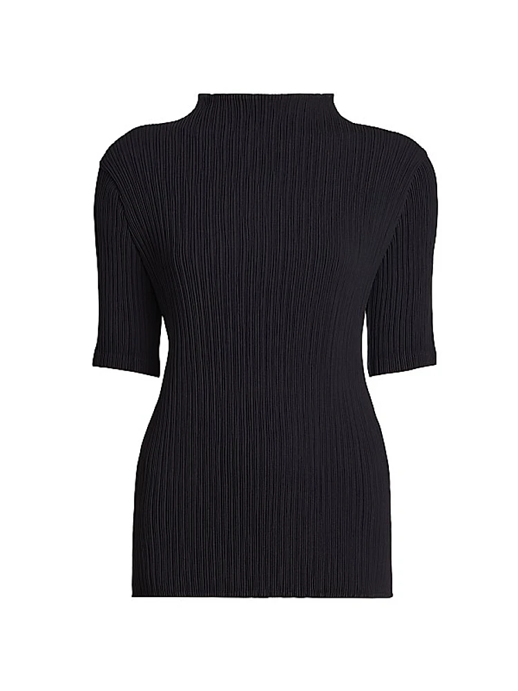 Hatching Pleats Top