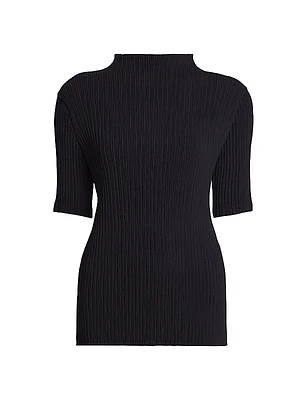 Hatching Pleats Top