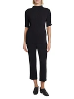 Hatching Pleats Top