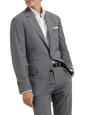 Super 150s Lightweight Wool and Silk Blazer