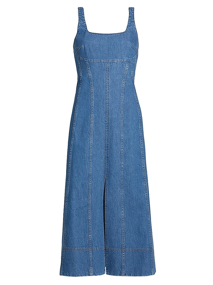 Felicity Denim Midi-Dress