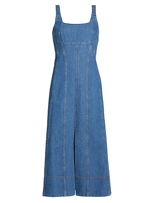 Felicity Denim Midi-Dress