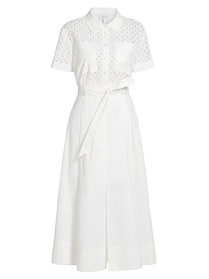 Camille Cotton Twill Midi-Dress
