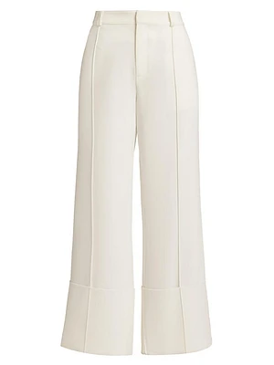 Alliston Crepe Wide-Leg Pants