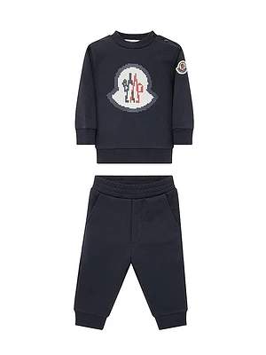 Baby Boy's & Little Grow Cotton Sweatsuit Set
