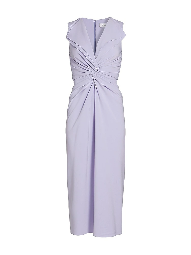 Lili Twist-Front Cocktail Dress