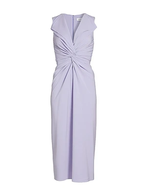 Lili Twist-Front Cocktail Dress