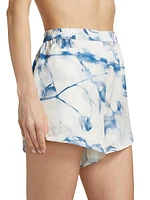Grace Dines Silk T-Shirt & Shorts Set
