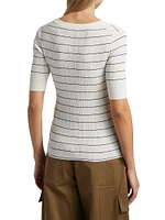 Francis Striped Cotton-Blend Top