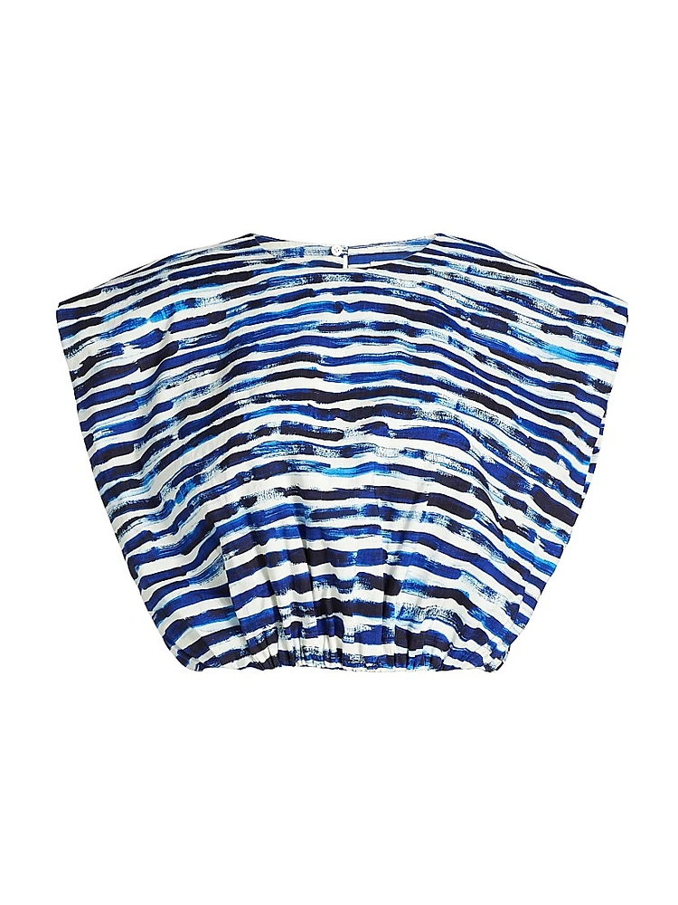 Billie Linen-Blend Crop Top