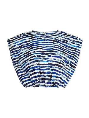 Billie Linen-Blend Crop Top