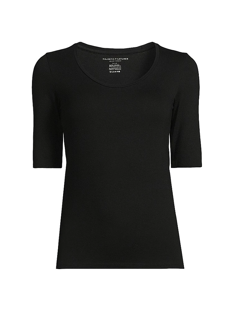 Soft Touch Scoopneck Top