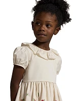 Little Girl's & Girl's Floral Sateen Dress