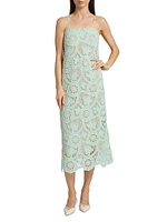 Carrie Crocheted Sheath Midi-Dress