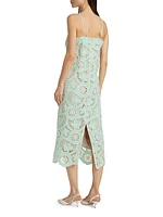 Carrie Crocheted Sheath Midi-Dress
