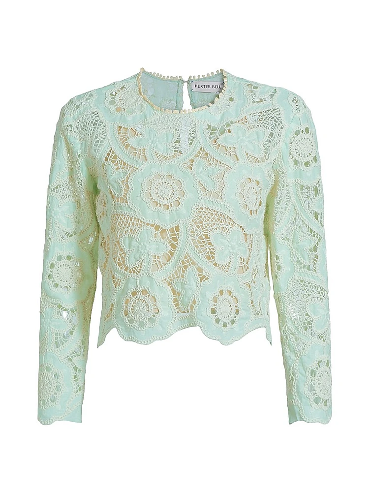 Pippa Crocheted Cotton Top