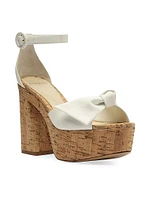Maxi Clarita Flare 120MM Leather Platform Sandals